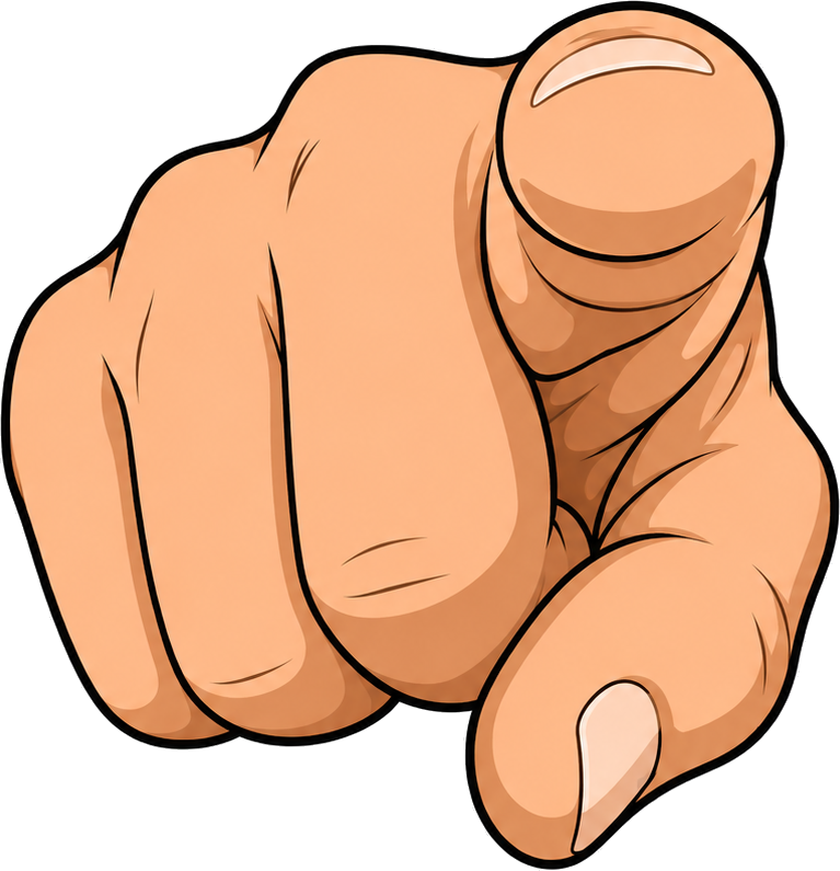 Zeigende Hand